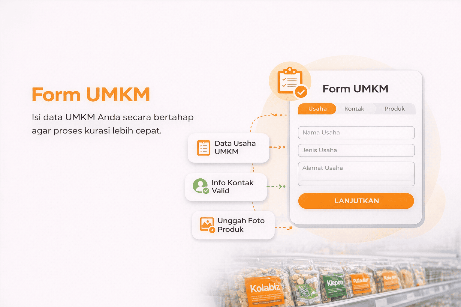 Produk jajanan siap dipasarkan