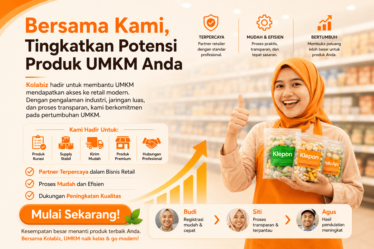 Produk tradisional siap retail