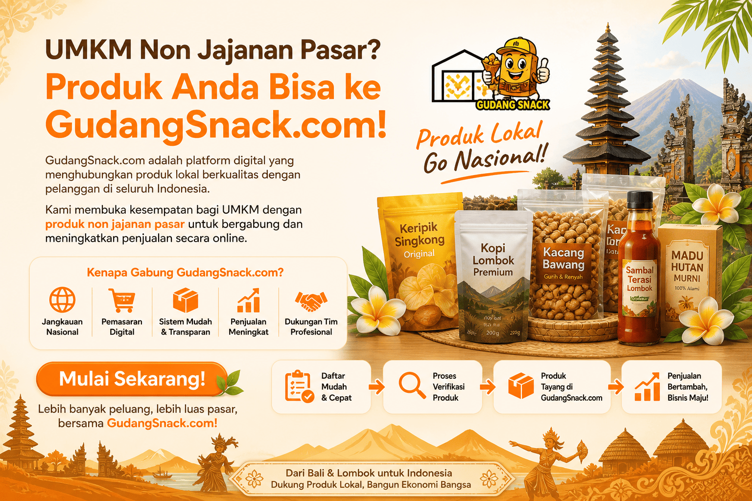 Kemasan jajanan modern